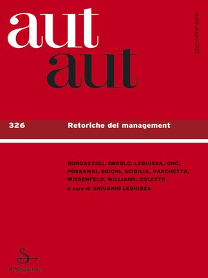 cover image of Aut aut vol 326